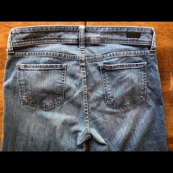 Kut From The Kloth Cameron Wide Cuff Roll Up Jean Blue Size 8 Denim - Picture 10 of 14